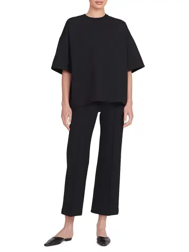 Staud Women's Knack Crop Pants - Black - Size XL | Thumbnail 2