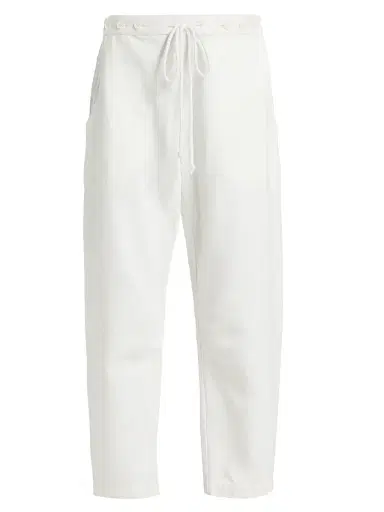 TWP Women's Jetties Beach Drawstring Denim Pants - White | Thumbnail 1