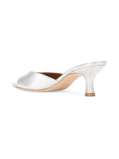 Staud Women's Brigitte 55MM Metallic Leather Mule Sandals | Thumbnail 3 Staud Women's Brigitte 55MM Metallic Leather Mule Sandals | Thumbnail 3