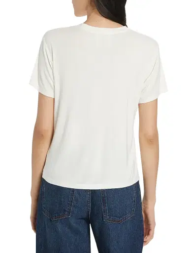 TWP Women's His Jersey Crewneck Tee - White - Size XL | Thumbnail 5