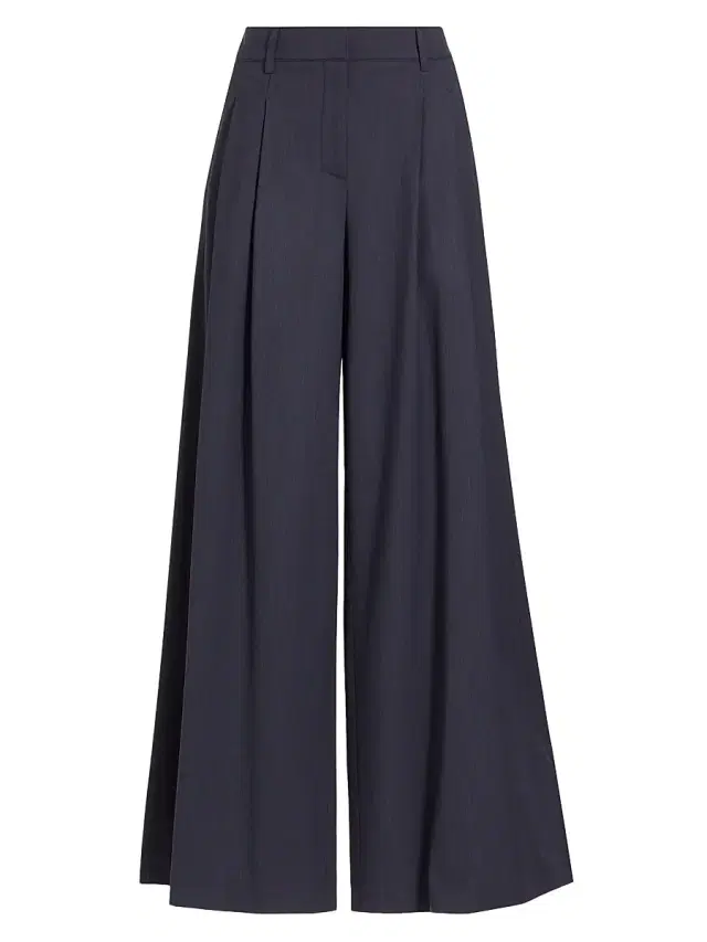TWP Women's New Didi Wool Wide-Leg Pants - Indigo