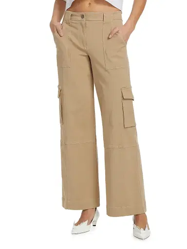 TWP Women's Coop Twill Cargo Pants - Khaki - Size 12 | Thumbnail 3