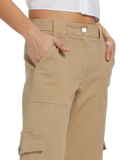 TWP Women's Coop Twill Cargo Pants - Khaki - Size 12 | Thumbnail 6