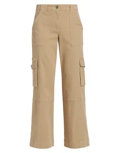 TWP Women's Coop Twill Cargo Pants - Khaki - Size 12 | Thumbnail 1