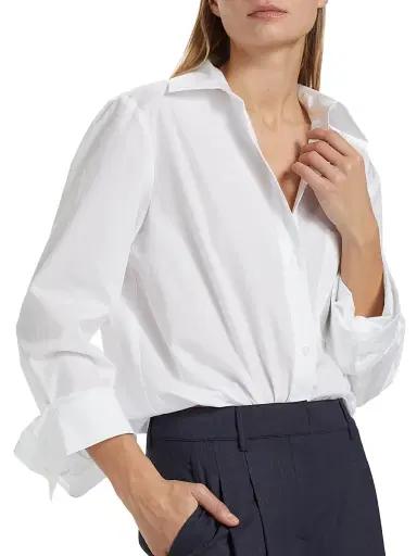 TWP Women's New Morning After Poplin Shirt | Thumbnail 6 TWP Women's New Morning After Poplin Shirt | Thumbnail 6