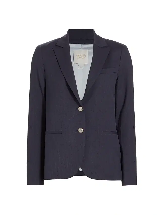 Women's Wool Boyfriend Blazer - Indigo