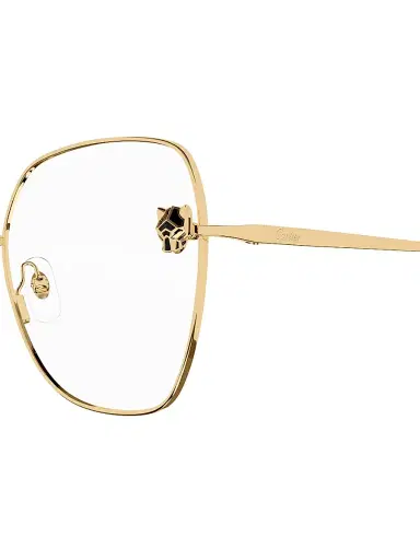 Cartier Women's Panthère Light 24K Gold-Plated Butterfly Glasses | Thumbnail 3