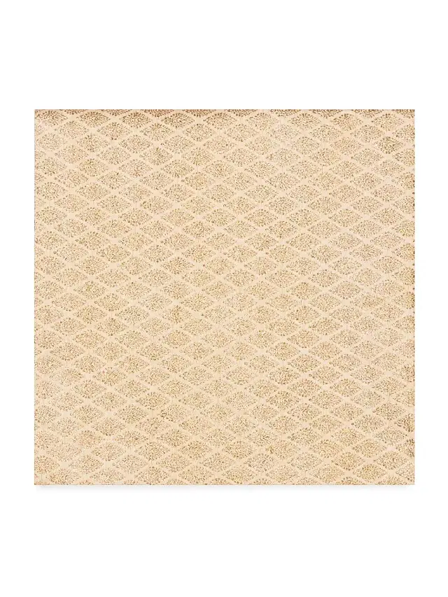 Nomi K Metallic Modern Chevron Linen Napkin Set of 4 - Gold