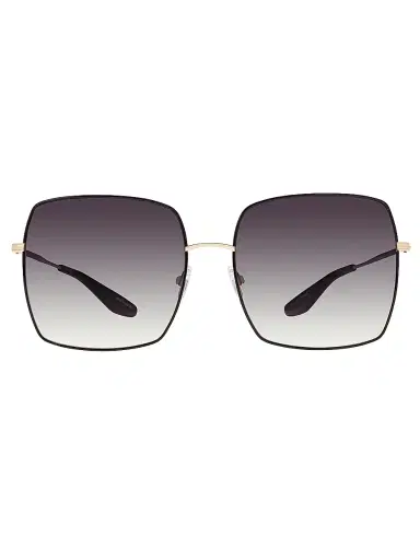 Barton Perreira Women's Folasade 60MM Square Sunglasses - Gradient Grey Black Gold | Thumbnail 2