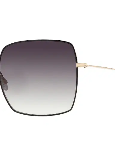 Barton Perreira Women's Folasade 60MM Square Sunglasses - Gradient Grey Black Gold | Thumbnail 3