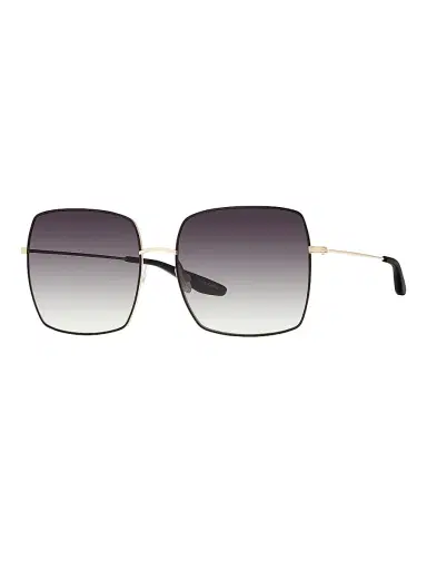 Barton Perreira Women's Folasade 60MM Square Sunglasses - Gradient Grey Black Gold | Thumbnail 1