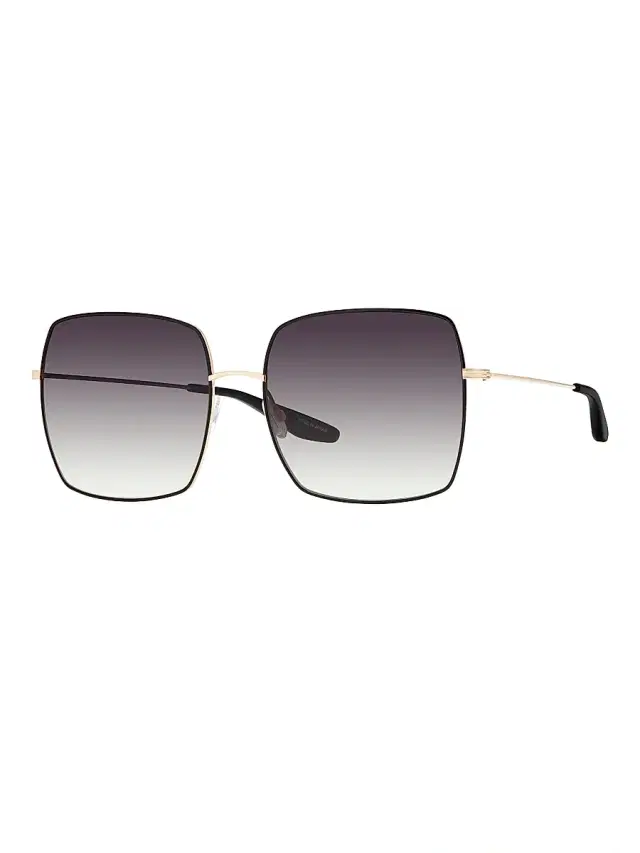 Barton Perreira Women's Folasade 60MM Square Sunglasses - Gradient Grey Black Gold