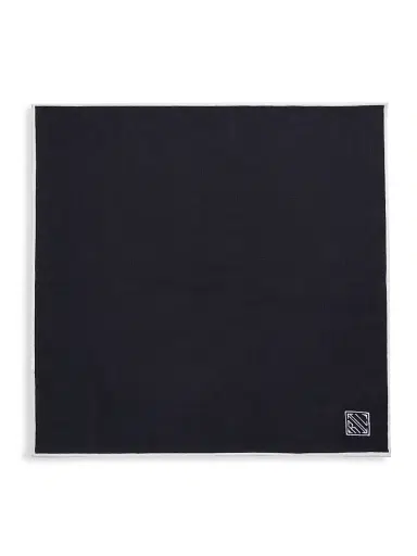 Ralph Lauren Purple Label Men's Art Deco Logo Linen Pocket Square | Thumbnail 2