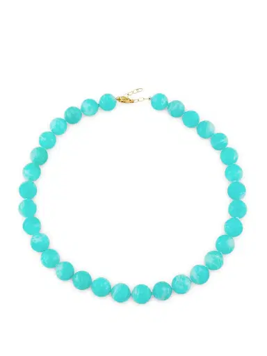 Jia Jia Women's Oracle 14K Yellow Gold & Amazonite Beaded Necklace - Aqua | Thumbnail 1