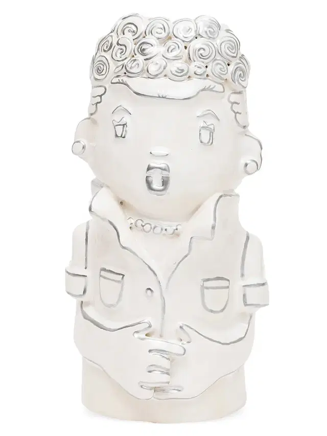Hazy Mae Lucy Hazy Vase - White