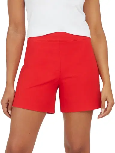 Spanx Women's Polished Stretch-Cotton Shorts | Thumbnail 3 Spanx Women's Polished Stretch-Cotton Shorts | Thumbnail 3
