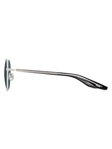 BARTON PERREIRA Men's Caster 50MM Round Sunglasses - Vintage Blue Silver | Thumbnail 4 BARTON PERREIRA Men's Caster 50MM Round Sunglasses - Vintage Blue Silver | Thumbnail 4