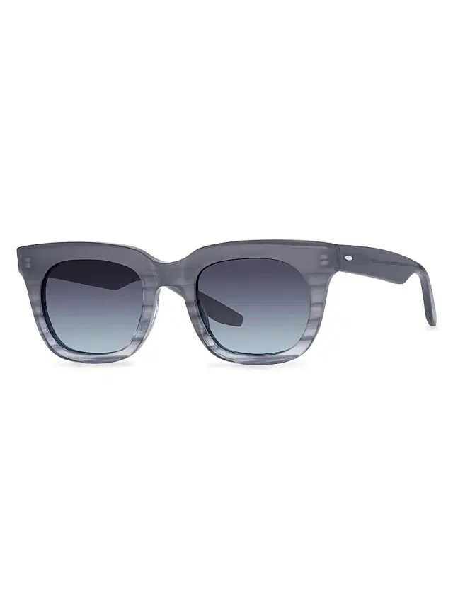 Barton Perreira Men's Samo 49MM Square Sunglasses - Gradient Blue Gradient Blue