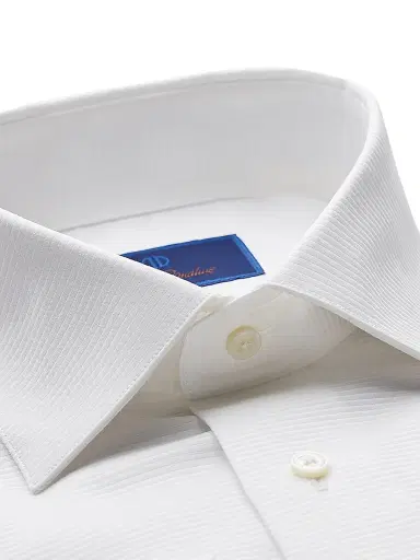 David Donahue Men's Regular-Fit Horizontal Rib Formal Shirt | Thumbnail 2 David Donahue Men's Regular-Fit Horizontal Rib Formal Shirt | Thumbnail 2
