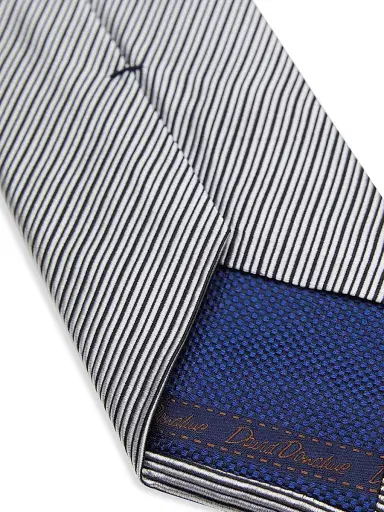 David Donahue Men's Patterned Silk Tie | Thumbnail 3 David Donahue Men's Patterned Silk Tie | Thumbnail 3