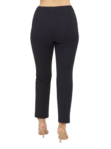 Spanx Women's Polished Slim-Fit Pants - Classic Navy - Size XL | Thumbnail 4
