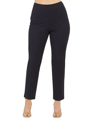 Spanx Women's Polished Slim-Fit Pants - Classic Navy - Size XL | Thumbnail 1