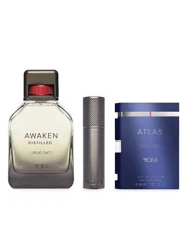 TUMI Men's Awaken Distilled 3-Piece Extrait de Parfum Set | Thumbnail 1 TUMI Men's Awaken Distilled 3-Piece Extrait de Parfum Set | Thumbnail 1