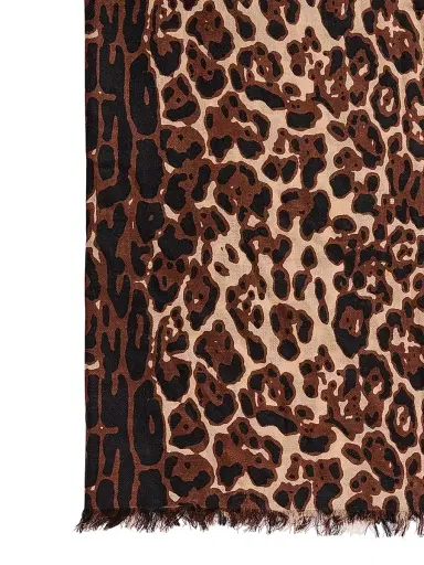 Sofia Cashmere Women's Leopard Cashmere Scarf - Leopard | Thumbnail 4