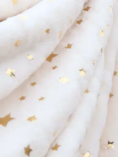 Little Giraffe Bright Star Throw Blanket - Cream | Thumbnail 2 Little Giraffe Bright Star Throw Blanket - Cream | Thumbnail 2