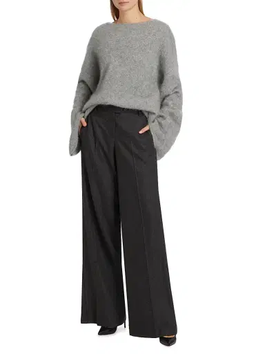 Jason Wu Collection Women's Wool Crepe Low-Rise Pants | Thumbnail 2