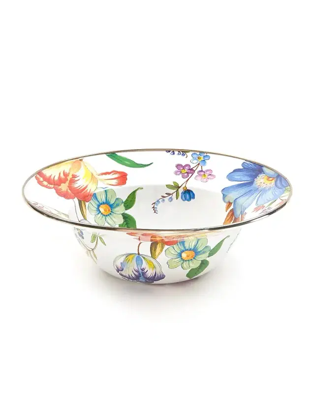 MacKenzie-Childs Flower Market Serving Bowl