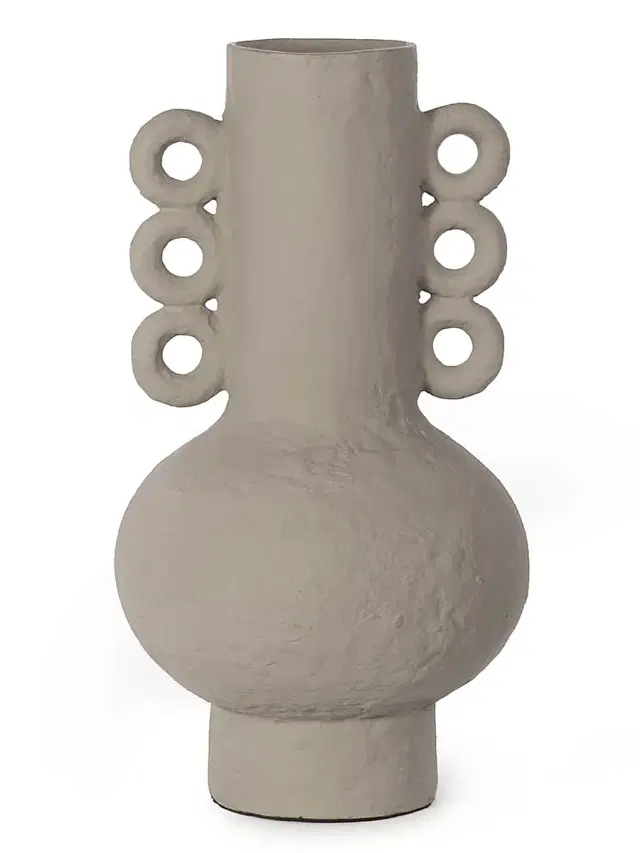 Regina Andrew LA Modern Chandra Metal Vase - Brown