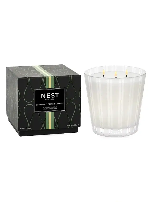 Santorini Olive & Citron 3-Wick Candle