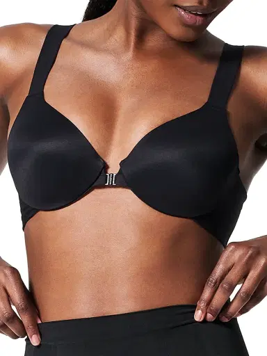 Spanx Women's Bra-llelujah Full Coverage Bra - Very Black - Size 32D | Thumbnail 3