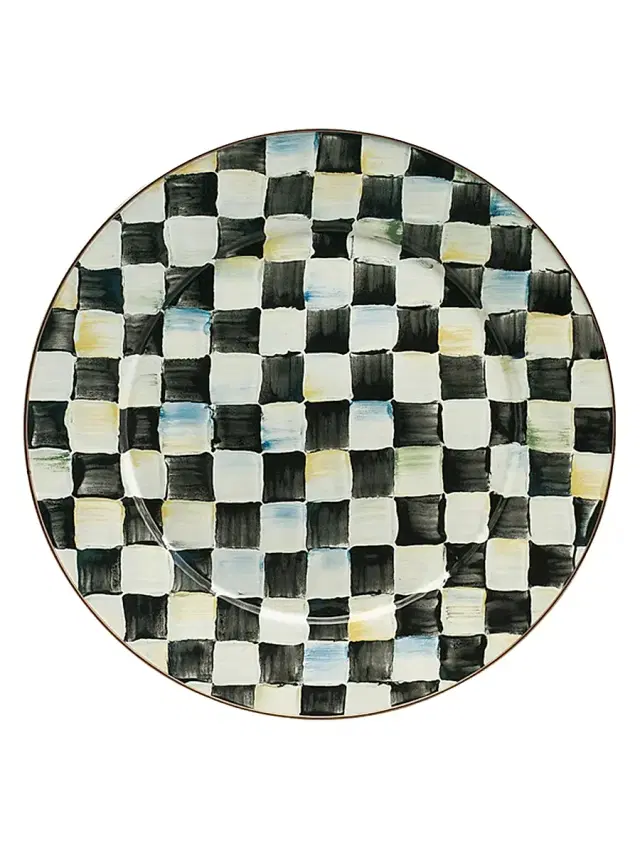 MacKenzie-Childs Checked Plate Collection - Courtly Check 12''