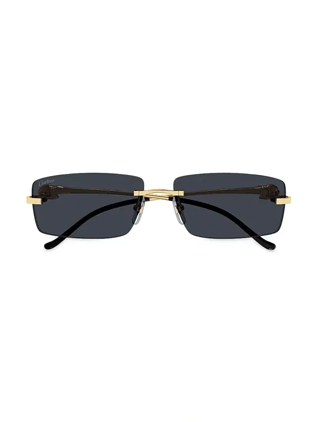 Cartier Women's Panthère Classic 58MM Sunglasses - Gold