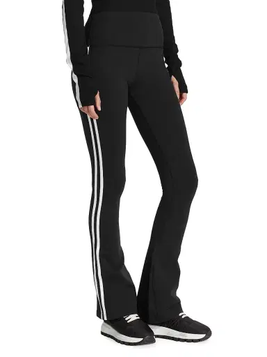 Splits59 Women's Raquel Double-Stripe Flare Yoga Pants - Black White - Size XL | Thumbnail 4 Splits59 Women's Raquel Double-Stripe Flare Yoga Pants - Black White - Size XL | Thumbnail 4