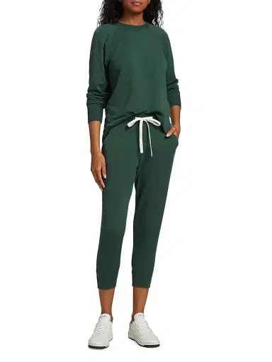 Splits59 Women's Reena Cropped Sweatpants - Heather Grey - Size XL | Thumbnail 2 Splits59 Women's Reena Cropped Sweatpants - Heather Grey - Size XL | Thumbnail 2