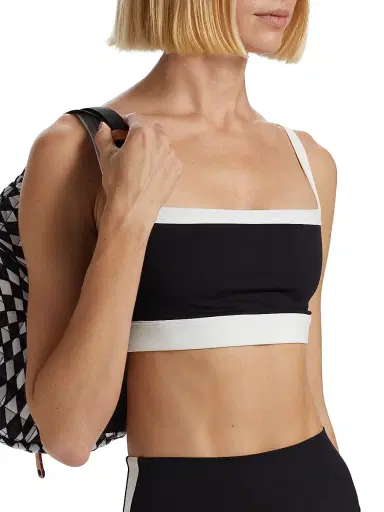 Splits59 Women's Monah Rigor Sports Bra - Black White | Thumbnail 6 Splits59 Women's Monah Rigor Sports Bra - Black White | Thumbnail 6