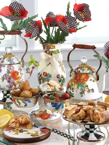 MacKenzie-Childs Flower Market Tea Kettle | Thumbnail 4
