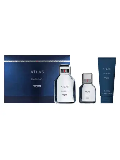 TUMI Men's ATLAS [00:00 GMT] 3-Piece Eau de Parfum & Shower Gel Gift Set | Thumbnail 2