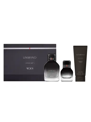 TUMI Men's UNWIND [20:00 MGT] 3-Piece Eau de Parfum & Shower Gel Gift Set | Thumbnail 2