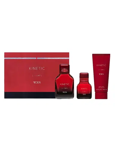 TUMI Men's KINETIC [-:- GMT] 3-Piece Eau de Parfum & Shower Gel Gift Set | Thumbnail 2