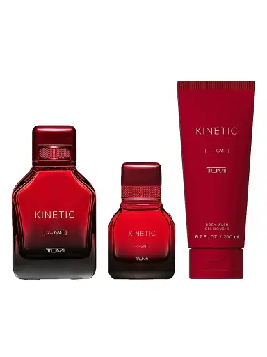 TUMI Men's KINETIC [-:- GMT] 3-Piece Eau de Parfum & Shower Gel Gift Set | Thumbnail 1