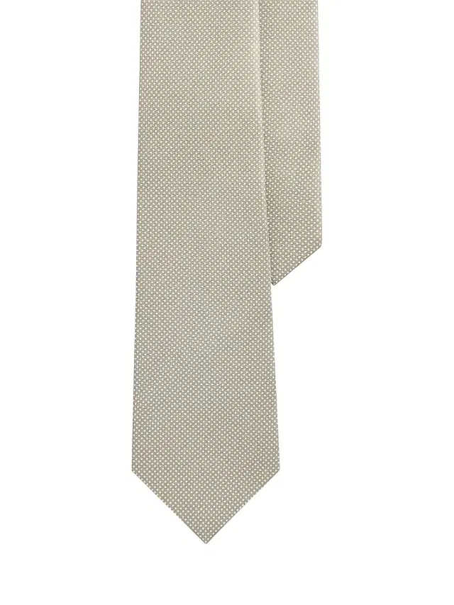 Men's Pin Dot Silk Tie - Grey