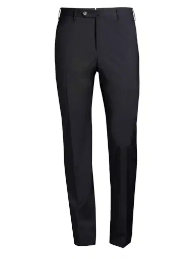 PT Torino Men's Traveller Slim-Fit Performance Wool Trousers - Navy - Size 40 | Thumbnail 1
