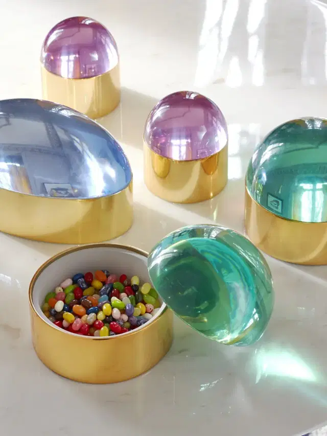 Globo Polished Brass Box