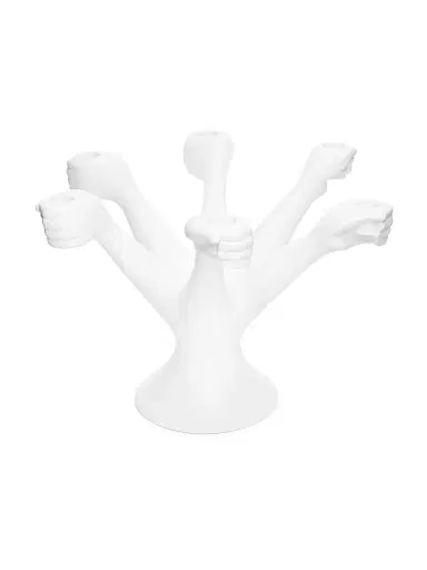 Jonathan Adler Eve Porcelain Candelabra - White | Thumbnail 2