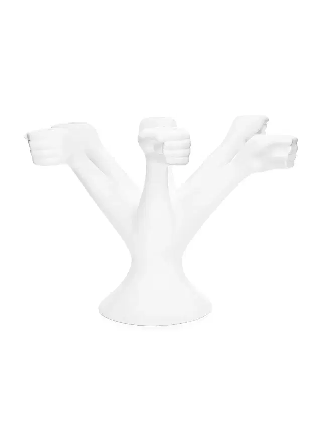 Jonathan Adler Eve Porcelain Candelabra - White
