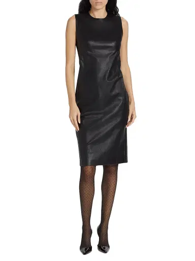 Spanx Women's Faux Leather Sheath Dress | Thumbnail 3 Spanx Women's Faux Leather Sheath Dress | Thumbnail 3